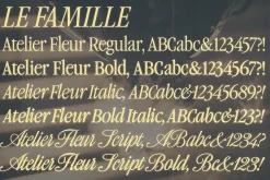 Atelier Fleur - Nostalgic Serif