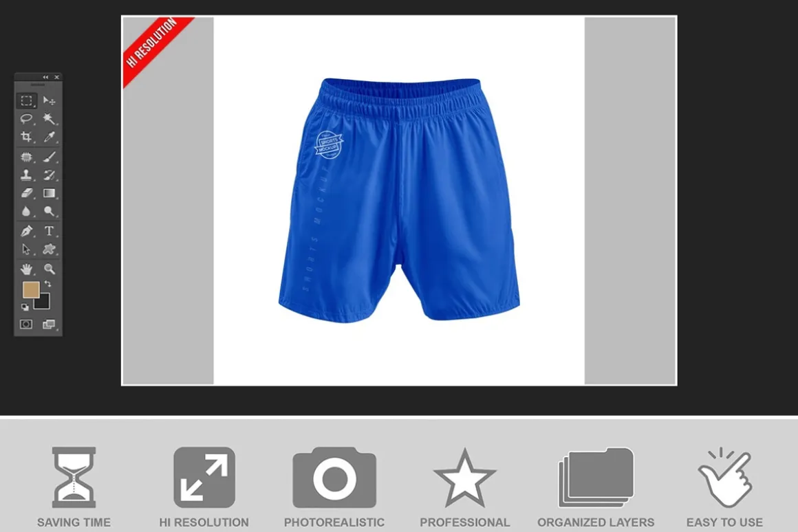 Athletic Shorts Mockup