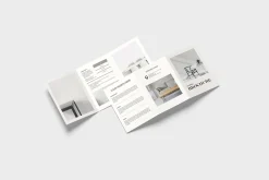 A4 Trifold Brochure Mockup