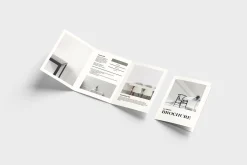 A4 Trifold Brochure Mockup