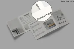 A4 Trifold Brochure Mockup