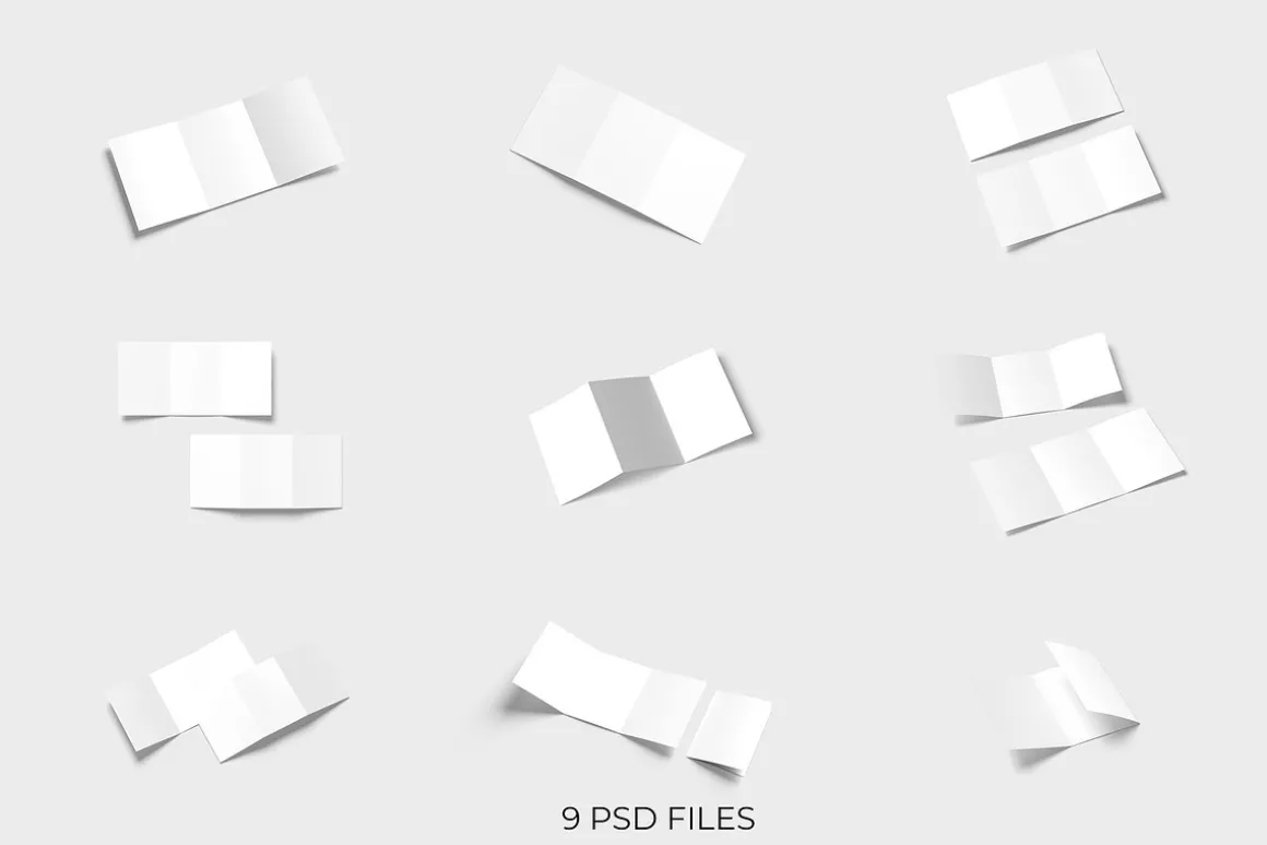 A4 Trifold Brochure Mockup