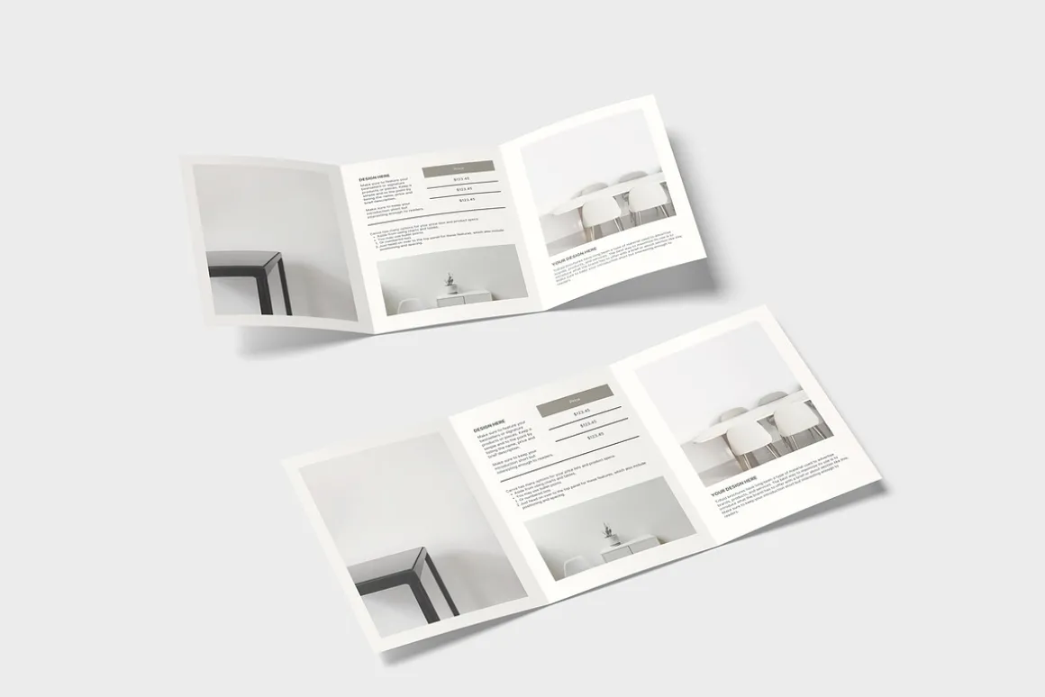 A4 Trifold Brochure Mockup