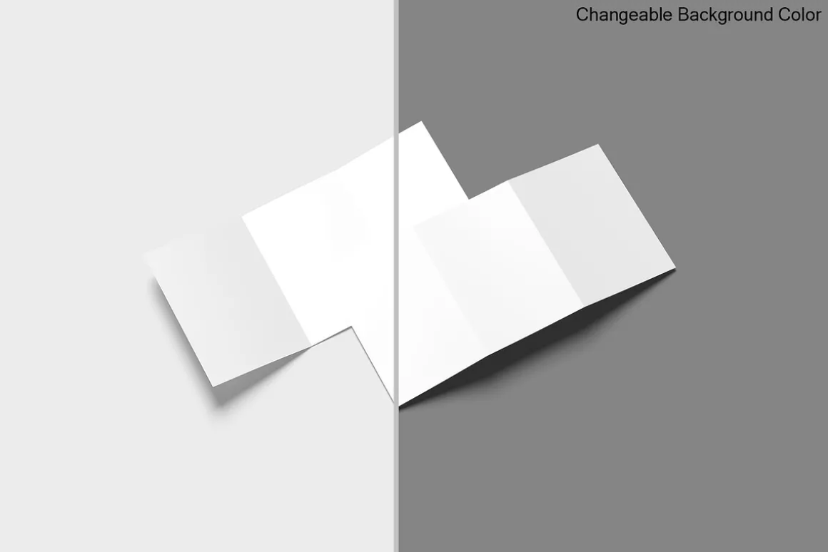 A4 Trifold Brochure Mockup