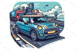 A Trio Mini Cooper of Roadway Whimsy