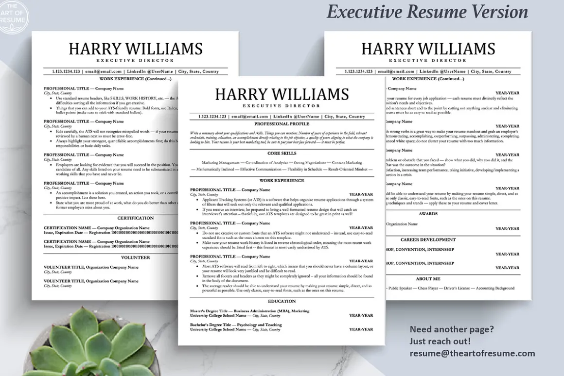 ATS Friendly Resume Design Bundle