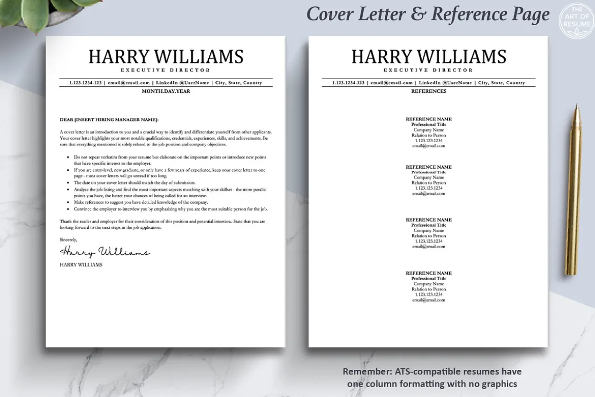 ATS Friendly Resume Design Bundle