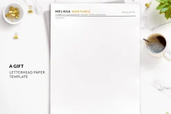 ATS Friendly Resume Template Gold