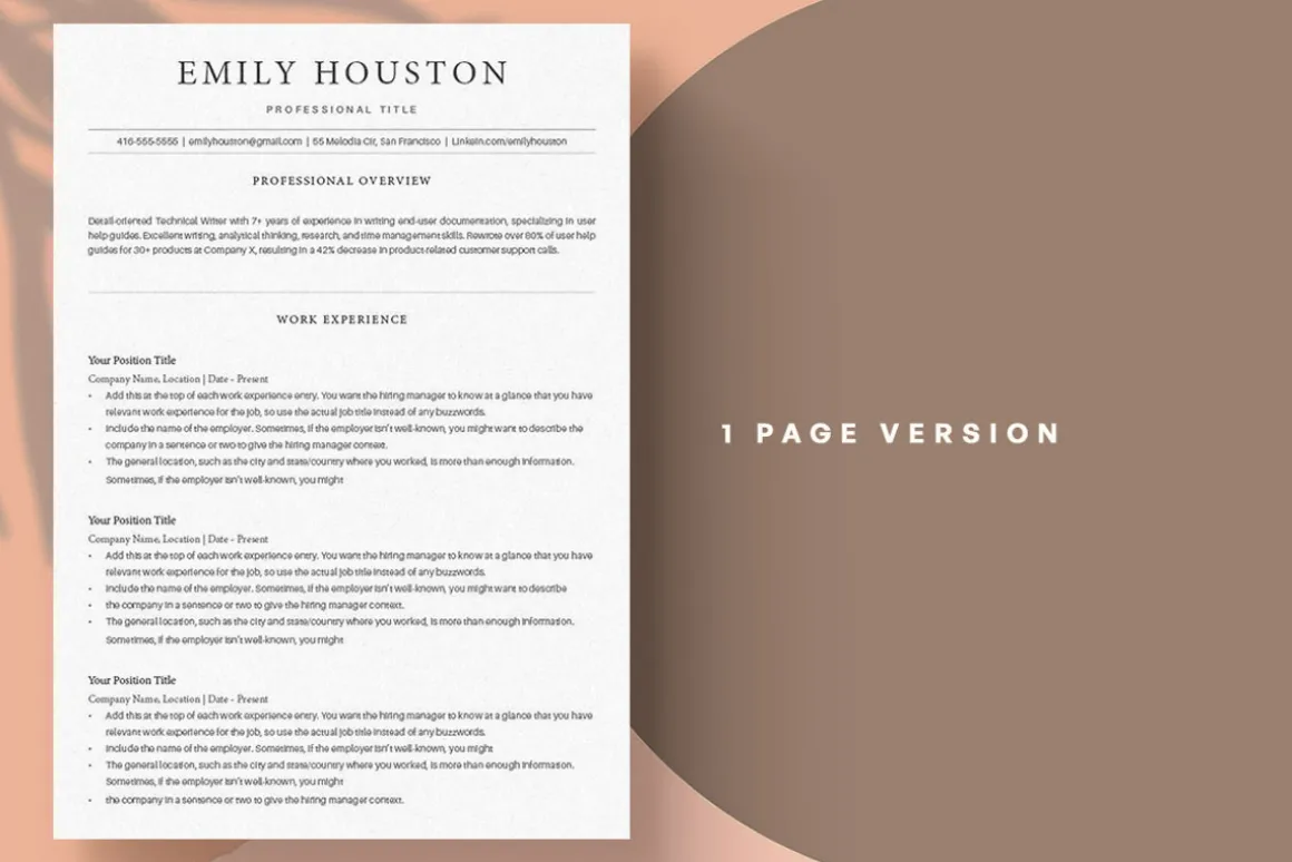 ATS Friendly Resume Template
