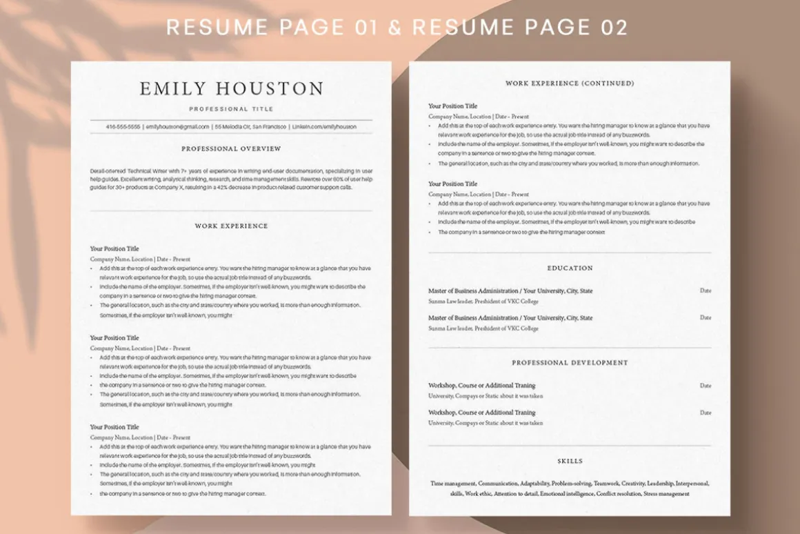 ATS Friendly Resume Template