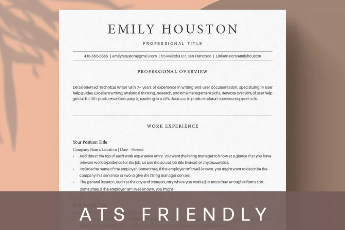 ATS Friendly Resume Template