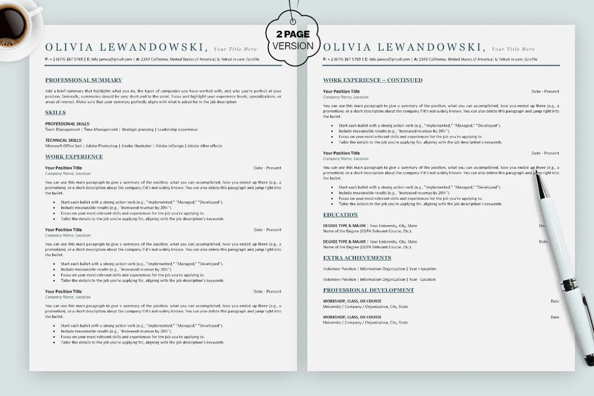 ATS Friendly Resume Template