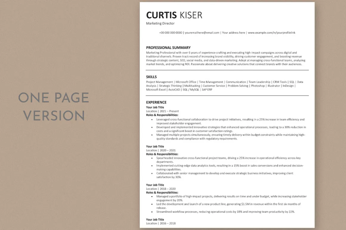 ATS Resume / CV