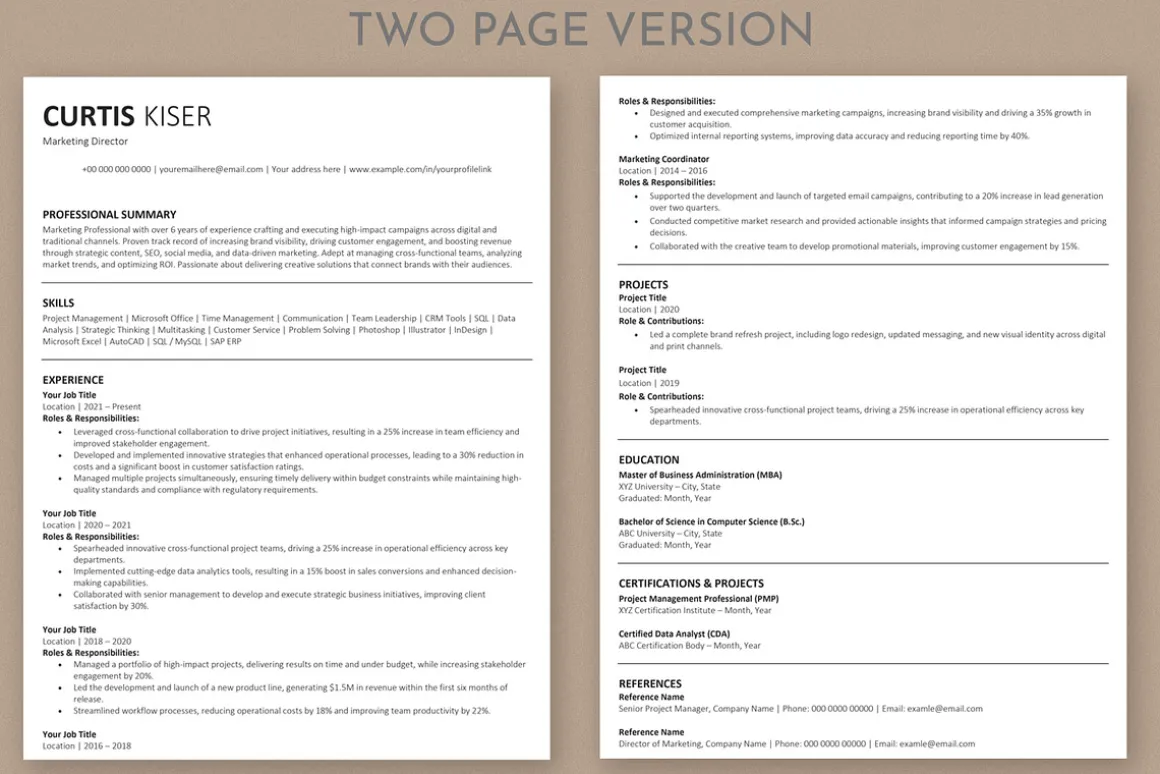 ATS Resume / CV