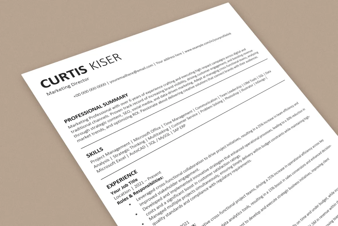 ATS Resume / CV