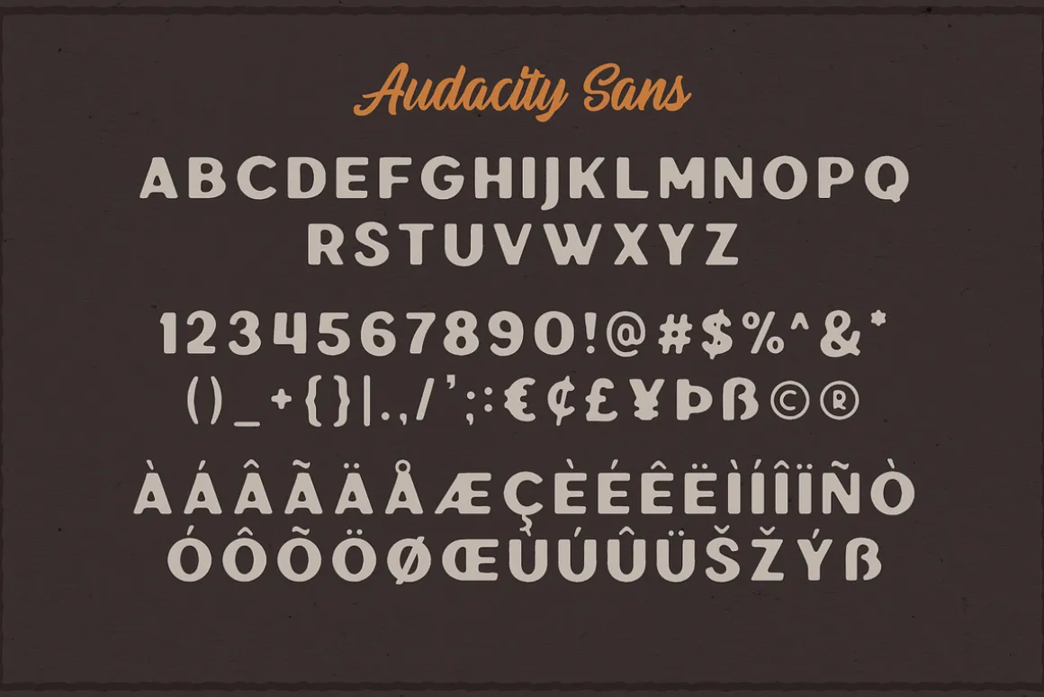 Audacity - Font Duo (+EXTRAS)