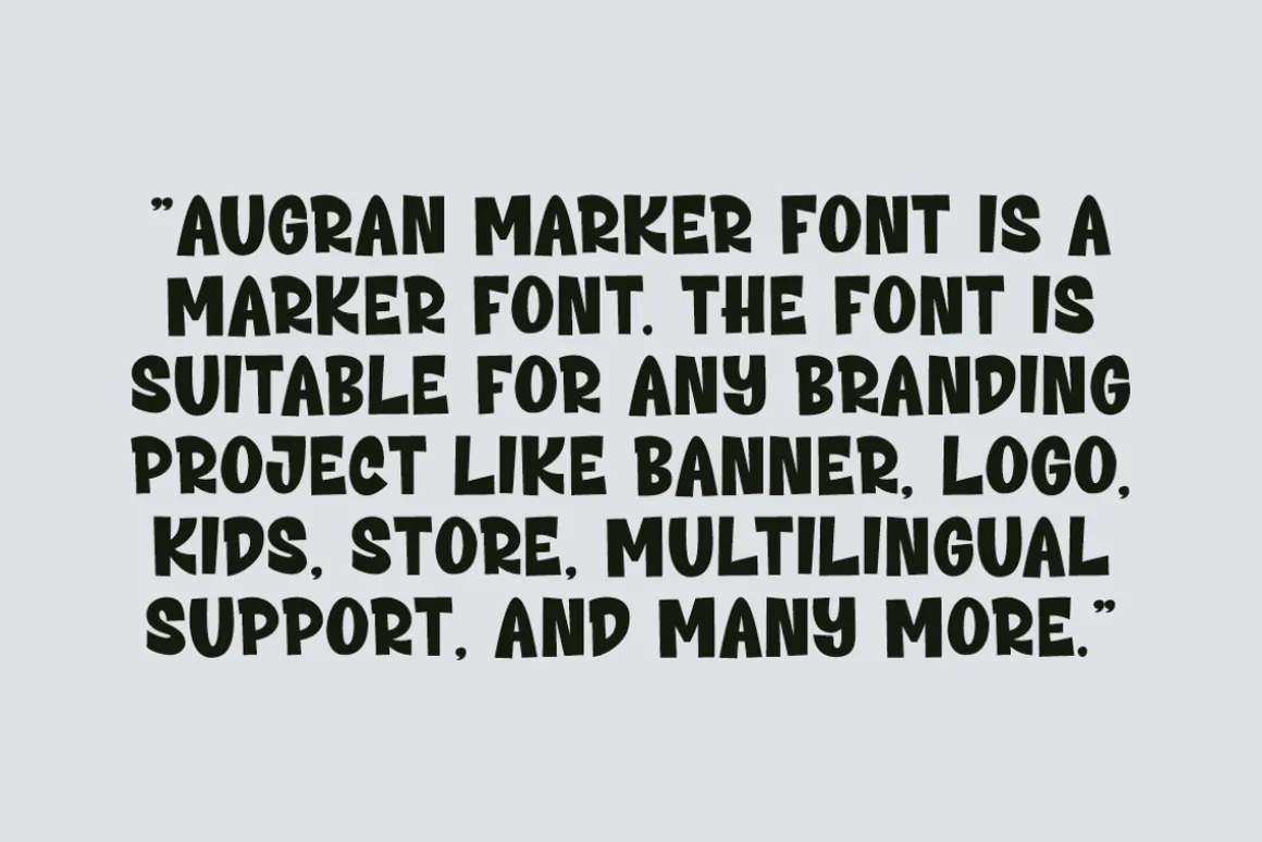 Augran Marker Font