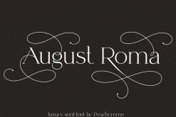 August Roma // luxury serif font