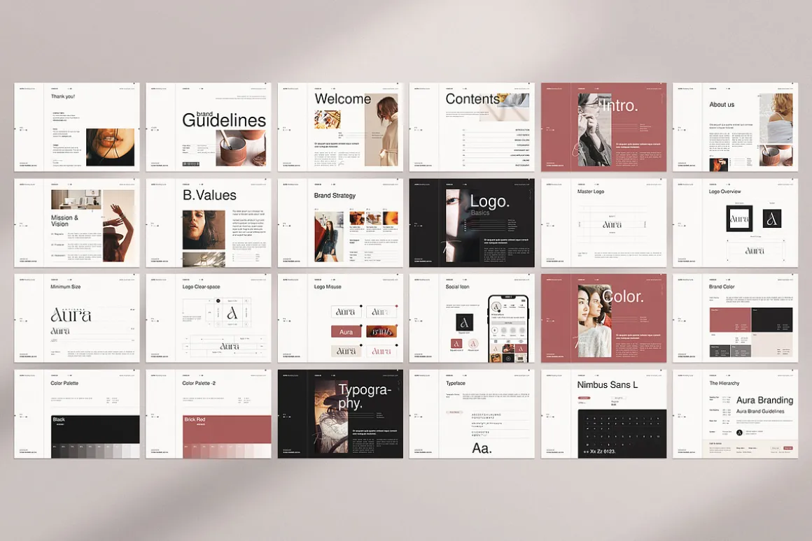 AURA | Brand Guidelines Template