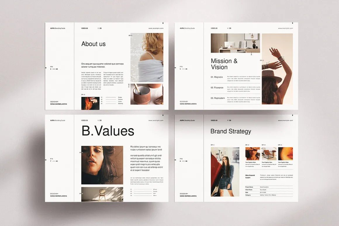 AURA | Brand Guidelines Template