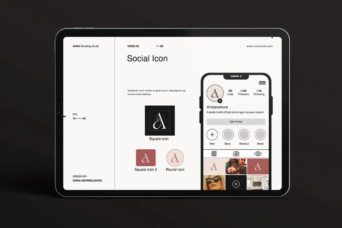 AURA | Brand Guidelines Template