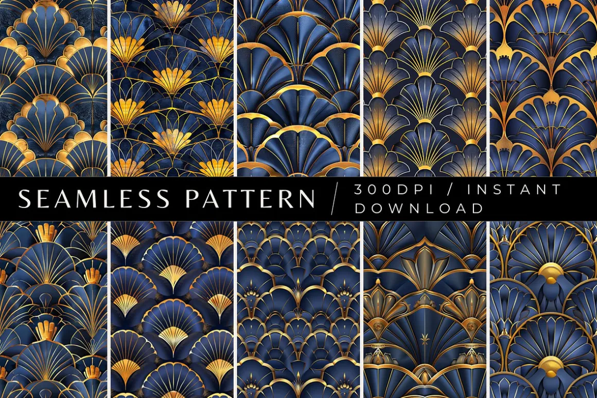 10 Aurora's Art Deco Patterns