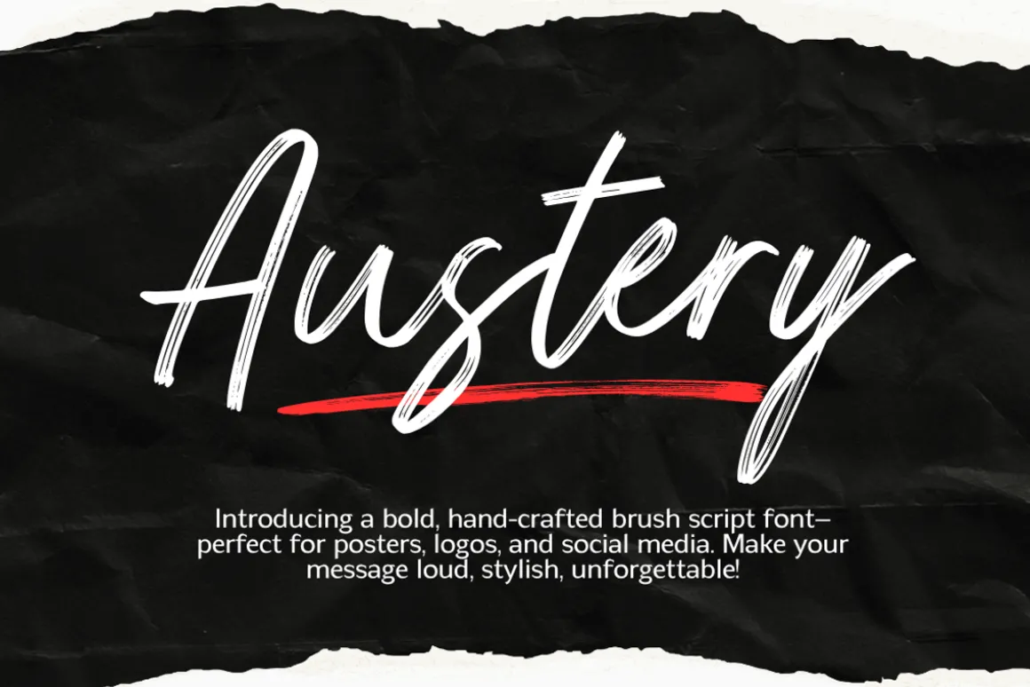 Austery - Brush Script Font