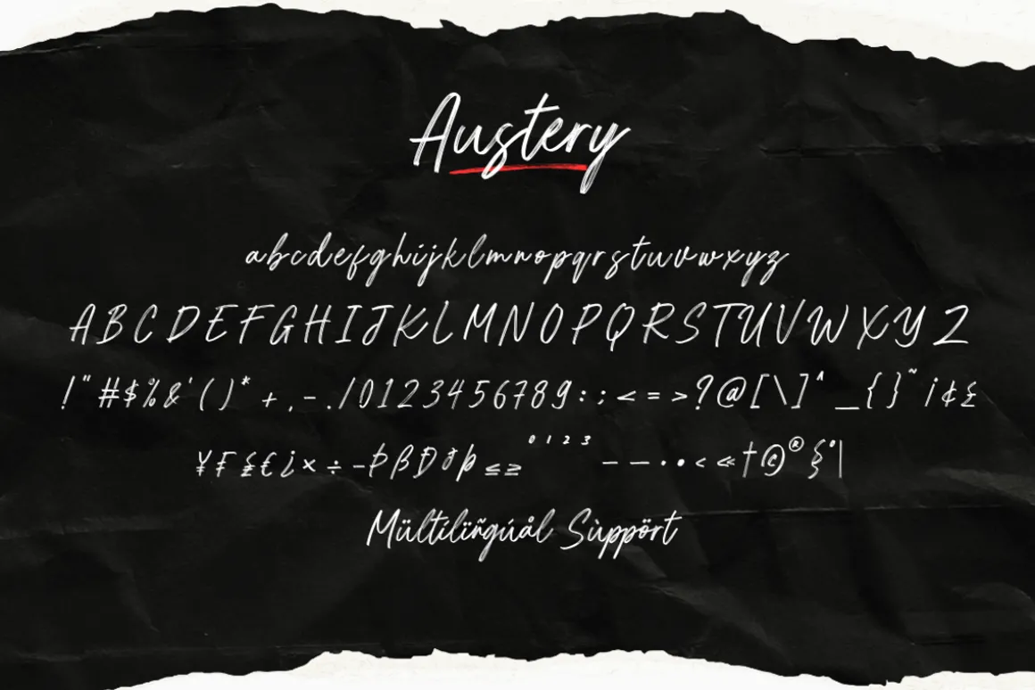 Austery - Brush Script Font