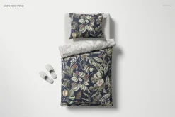 Austrian Size Bedding Set Mockup