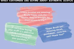 Authentic Acrylic Brushes