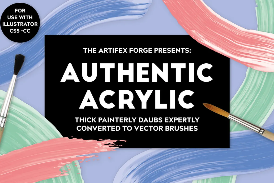 Authentic Acrylic Brushes