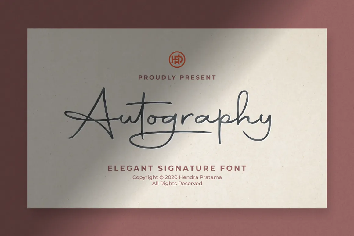 Autography - Signature Font