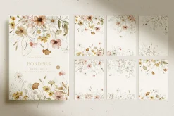 Autumn Wildflower Watercolor Floral