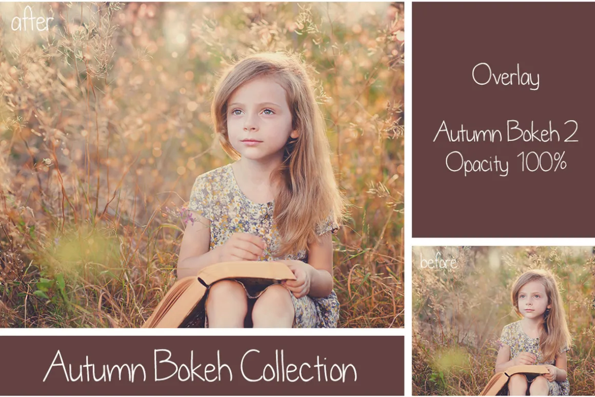 30 Autumn Bokeh Overlays