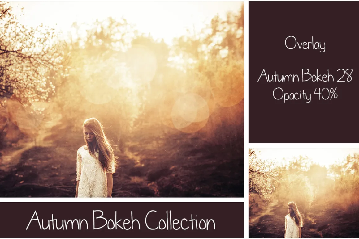 30 Autumn Bokeh Overlays