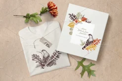 Autumn Leaves Sketches Set