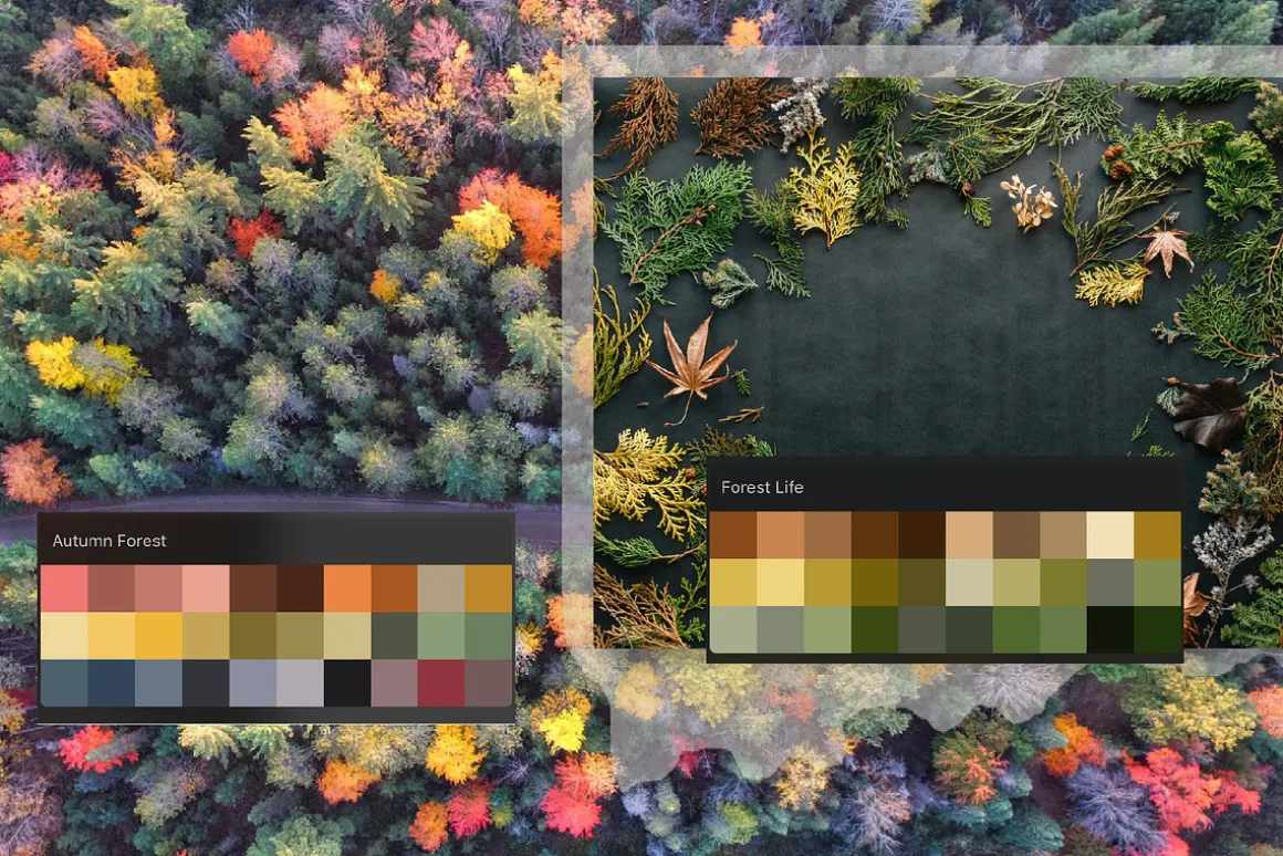 Autumn Procreate color palette.