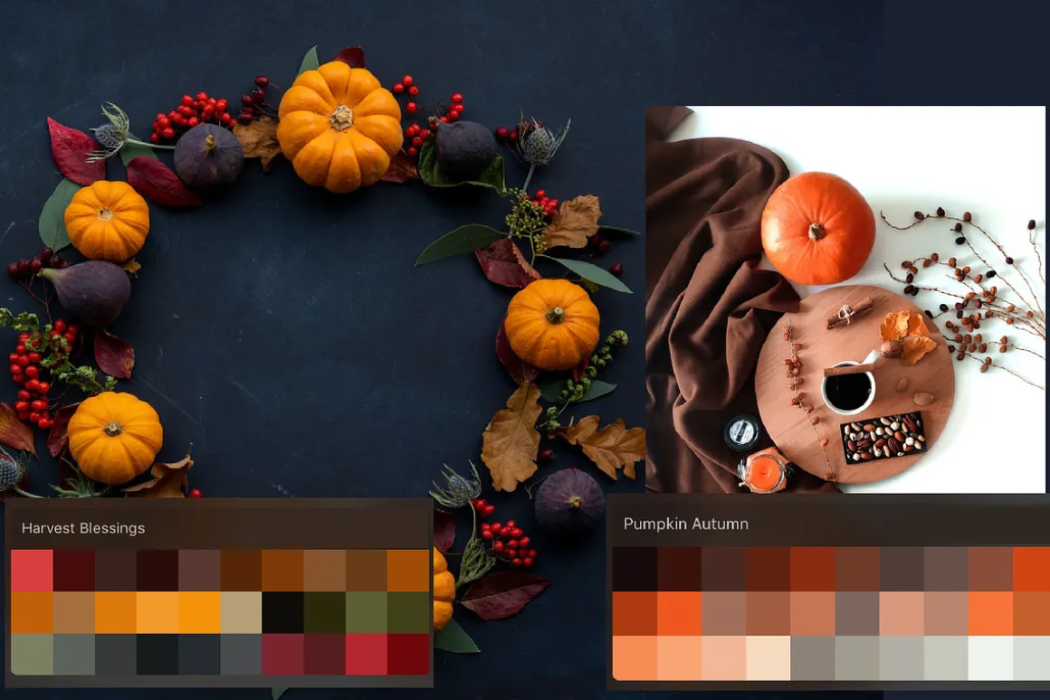 Autumn Procreate color palette.