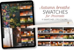 Autumn Procreate color palette.