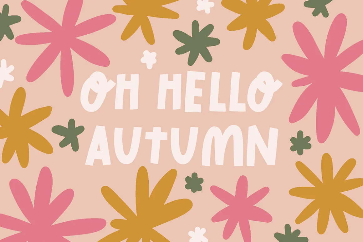 Autumn Sweater Cute Latin/Cyrillic