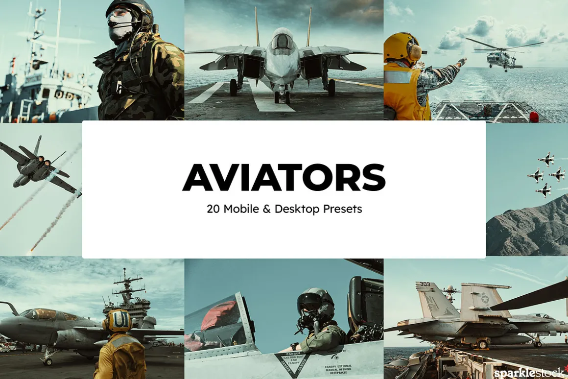 20 Aviators Lightroom Presets LUTs