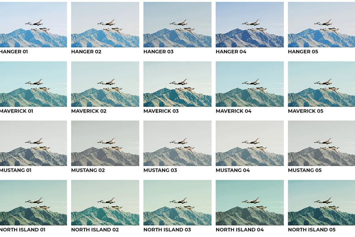 20 Aviators Lightroom Presets LUTs