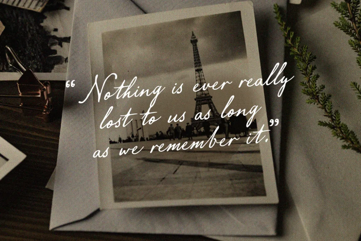 Aviola Memories - Romantic Script