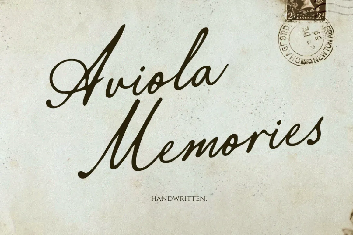 Aviola Memories - Romantic Script