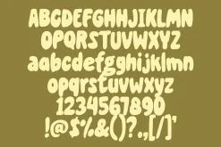Avocado Croissant - Playful Font