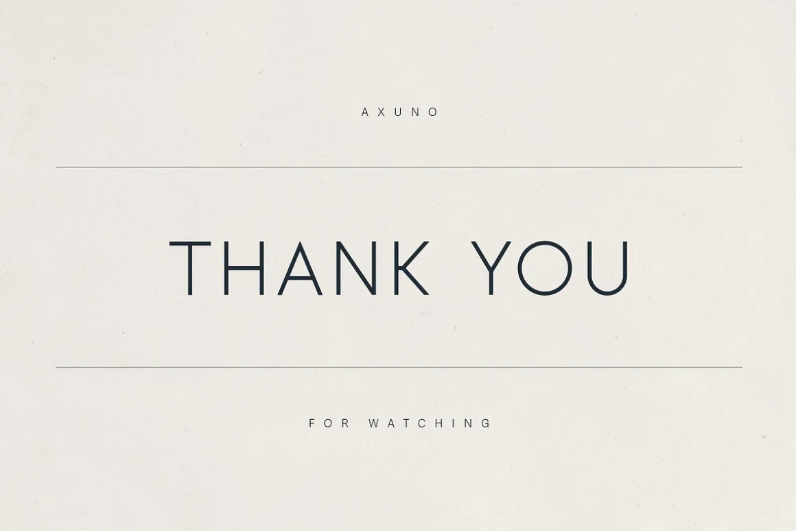 Axuno – Minimal & Elegant Font