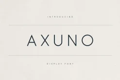 Axuno – Minimal & Elegant Font