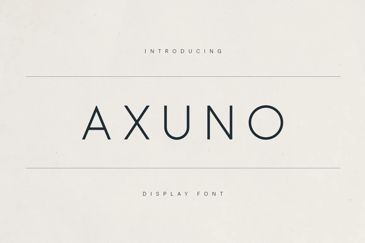 Axuno – Minimal & Elegant Font
