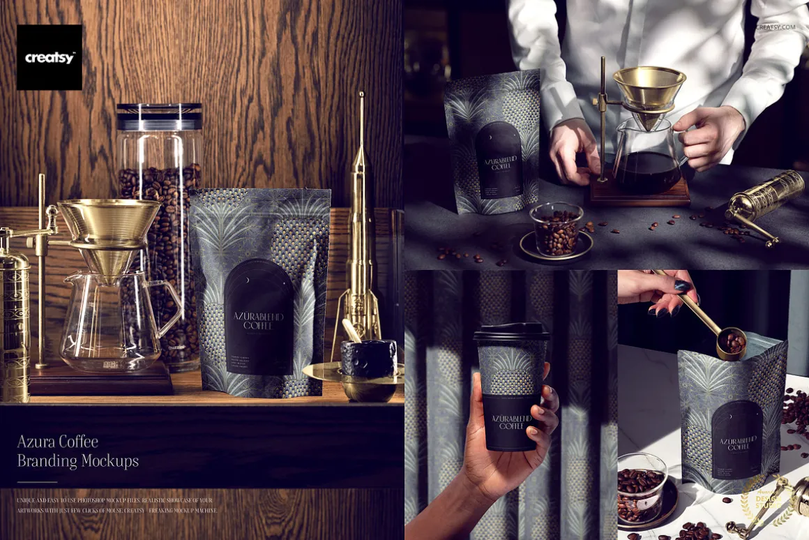 Azura Coffee Branding Mockup Set