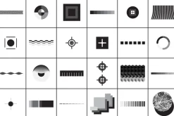 B_W 100 Vector Abstract Shapes